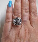 Zilveren verstelbare modernist ring met roos nr.750