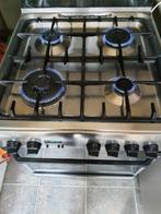 Indesit Gasfornuis+elektrisch heteluchtoven werkt Perfect, Ophalen, Minder dan 85 cm, 4 kookzones, Zo goed als nieuw