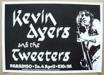 KEVIN AYERS 1982 POSTER Concert PARADISO Martin Kaye, Rechthoekig Liggend, Gebruikt, Ophalen of Verzenden, Muziek