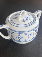 Suikerpotje jager blauw wit porselein, Antiek en Kunst, Ophalen of Verzenden