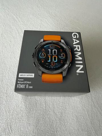 Te koop: Garmin fenix 8 51mm amoled sapphire beschikbaar voor biedingen