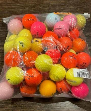 50 GEKLEURDE GOLF LAKEBALLS  beschikbaar voor biedingen