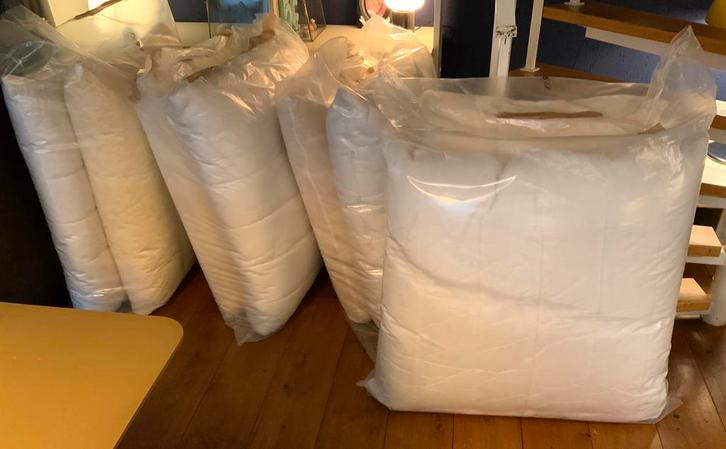 Ikea Havsten binnenkussens 4 sets, Huis en Inrichting, Woonaccessoires | Kussens, Zo goed als nieuw, Wit, Vierkant, Ophalen