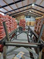 rondhout aanvooertafel, Ophalen, Kloofmachine