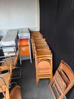 Partij klapstoelen (houten verkocht), Ophalen of Verzenden, Zo goed als nieuw, Rood, Vijf, Zes of meer stoelen