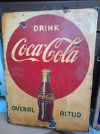 Emaille reclamebord Coca-Cola, Verzamelen, Merken en Reclamevoorwerpen, Ophalen of Verzenden, Zo goed als nieuw, Reclamebord