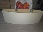 Mooie hanglamp - Crème ovale vorm, Huis en Inrichting, Lampen | Lampenkappen, Ophalen, Gebruikt, 25 tot 50 cm, Crème