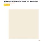 Mosa 0497 15x15, Doe-het-zelf en Verbouw, Ophalen of Verzenden, Zo goed als nieuw, Blauw
