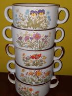 Vintage soepkommen Wildflowers, Huis en Inrichting, Keuken | Servies, Ophalen of Verzenden, Zo goed als nieuw, Kom(men), Overige stijlen