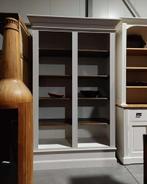 Bibliotheekkast | Boekenkast Grijs & Eiken  #2424, Huis en Inrichting, Niet ingevuld, Met plank(en), Gebruikt, 200 cm of meer