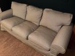 IKEA EKTORP 3-zitsbank + hocker, Gebruikt, Driepersoons, 75 tot 100 cm, Ophalen of Verzenden