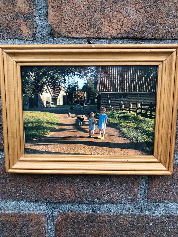 Vintage Foto: Kinderen op het Platteland, Antiek en Kunst, Kunst | Tekeningen en Foto's, Ophalen of Verzenden