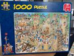 Jan van haasteren; Middeleeuwen, Hobby en Vrije tijd, Denksport en Puzzels, Ophalen of Verzenden, 500 t/m 1500 stukjes, Gebruikt