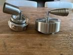 2 plafond- of wand spotjes, Huis en Inrichting, Lampen | Spots, Ophalen of Verzenden, Gebruikt, Metaal of Aluminium, Plafondspot of Wandspot