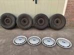 Bmw e32 banden set met wieldoppen, Ophalen, Gebruikt, 15 inch, Personenwagen