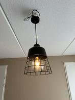 Plafond/Hanglamp industrieel zwart, Ophalen, Zo goed als nieuw, Industriële, Metaal