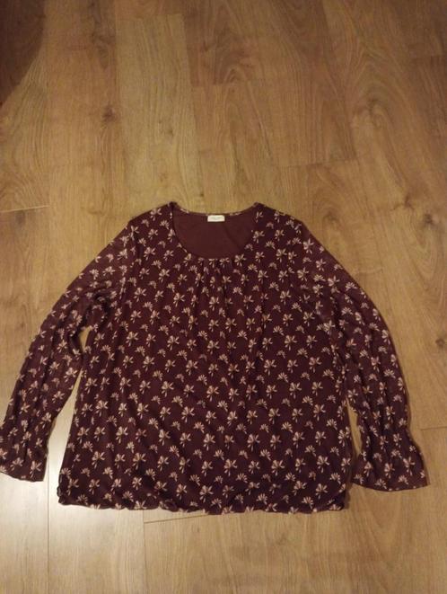 Mooie bordeaux rode blouse mt XL, Kleding | Dames, Blouses en Tunieken, Zo goed als nieuw, Maat 46/48 (XL) of groter, Rood, Ophalen of Verzenden