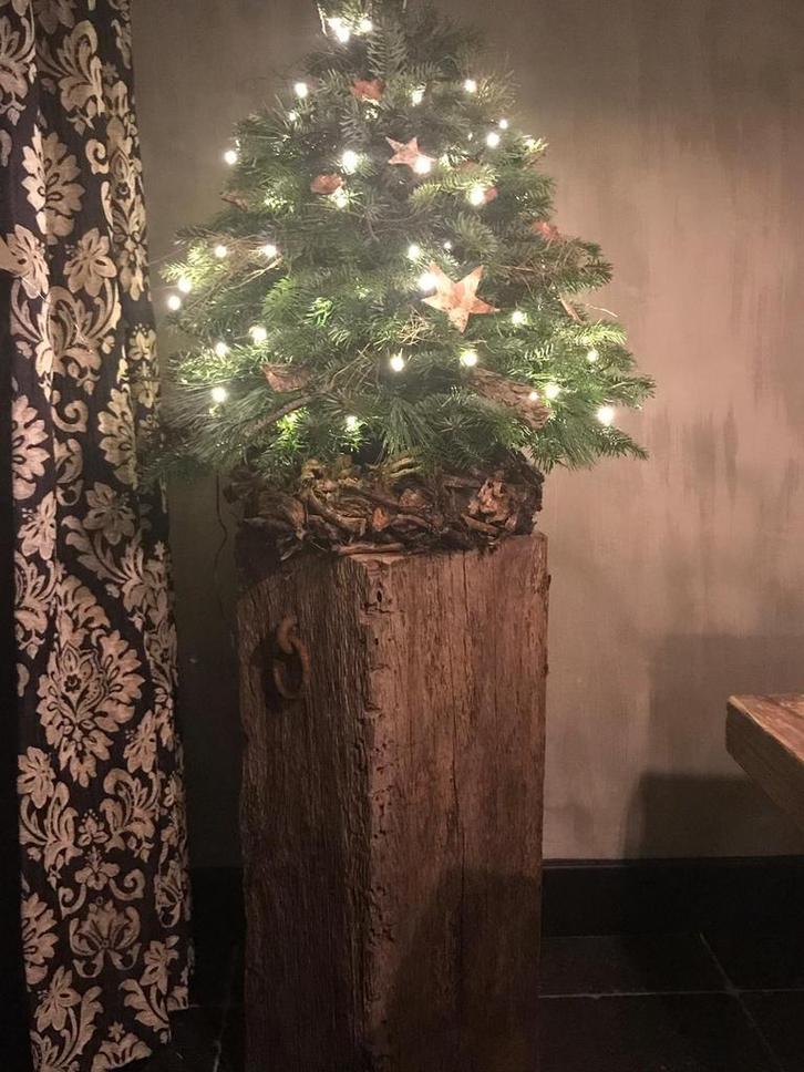 Decoratieve Meerpalen Zuilen met IJzeren Ringen, Huis en Inrichting, Woonaccessoires | Overige, Gebruikt, Ophalen of Verzenden