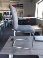 OUTLET! Vergaderstoel, bijzetstoel. Sledemodel. Antraciet, Ophalen, Nieuw, Metaal, Vijf, Zes of meer stoelen
