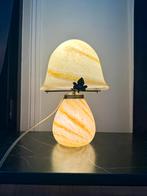 Botergele vintage glazen mushroomlamp, -, -, Ophalen of Verzenden, Glas