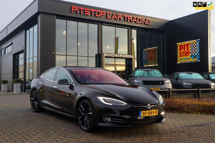 Tesla Model S 100D, AWD, Black on black Autopilot, garantie, Auto's, Tesla, Particulier, Te koop, Model S, 4x4, ABS, Achteruitrijcamera