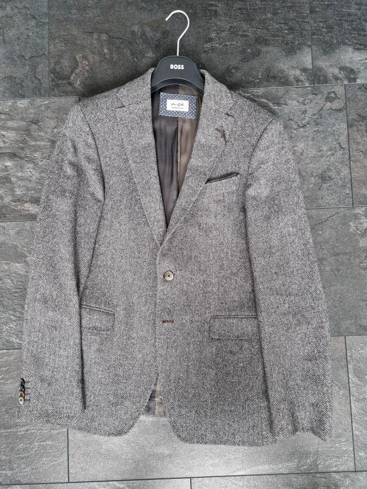 Van Gils Colbertje Grijs maat 98, Kleding | Heren, Kostuums en Colberts, Zo goed als nieuw, Maat 48/50 (M), Grijs, Ophalen of Verzenden
