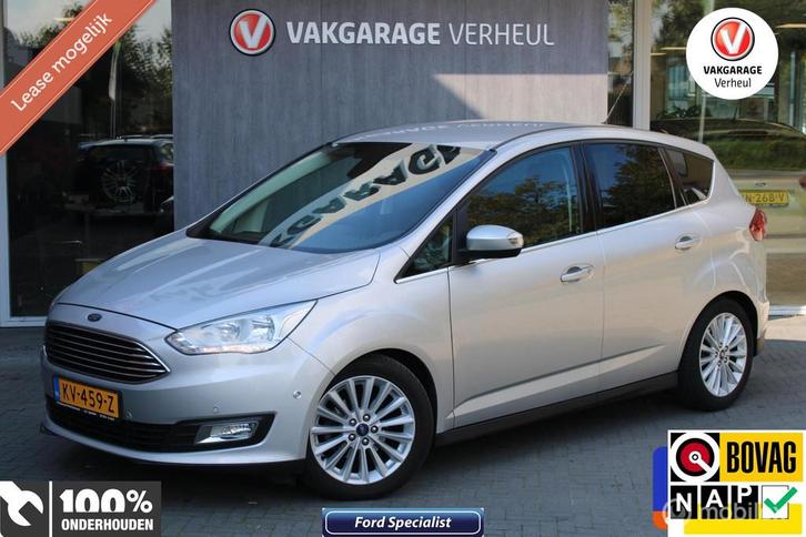Ford C-Max 1.0 Titanium|125Pk|Trekhaak|Navi|Boekjes|Nap, Auto's, Ford, Bedrijf, Te koop, C-Max, ABS, Airbags, Airconditioning