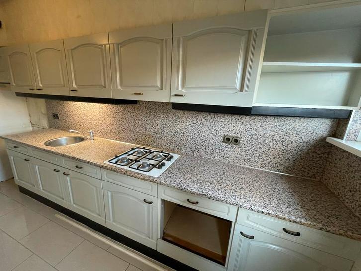 Volledige Keuken - kasten, deuren, wasbak, fornuis, werkblad, Huis en Inrichting, Keuken | Complete keukens, Gebruikt, Enkelwandige keuken