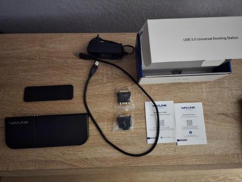 WAVLINK USB 3.0 UG49DK1 Docking Station 13-in-1, Computers en Software, Dockingstations, Docking station, Ophalen of Verzenden