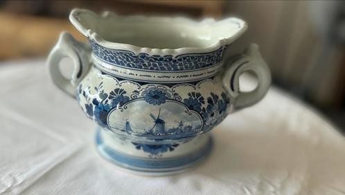 Delfsblauw cachepot, Antiek en Kunst, Antiek | Servies los, Ophalen of Verzenden