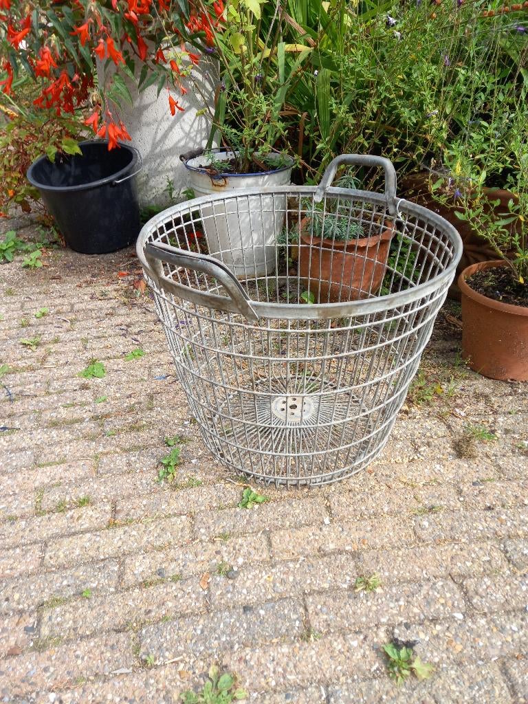 zinken draadmand, Antiek en Kunst, Curiosa en Brocante, Ophalen of Verzenden