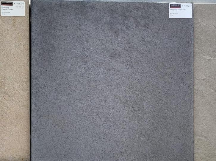 10.08m2 Restpartij beton terrastegel grijs 60x60x4cm, Tuin en Terras, Tegels en Klinkers, Nieuw, Terrastegels, Beton, Ophalen