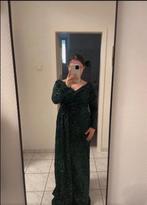 Prachtige groene glitter galajurk, Kleding | Dames, Nieuw, Ophalen of Verzenden, Maat 34 (XS) of kleiner, Onder de knie