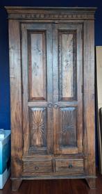 Vintage Koloniale Teak Kast - 191x95x55, Huis en Inrichting, Ophalen