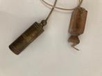 fraai antiek  koper schietlood compleet  vintage, Antiek en Kunst, Verzenden