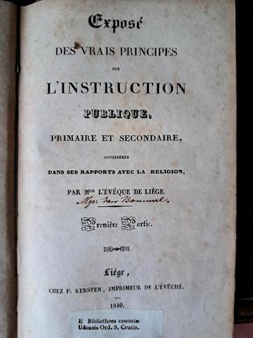 Antiek boek 1840 beschikbaar voor biedingen