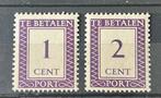 Suriname Port zegels nr 36 en 37 pfris uit 1950, Verzenden, Postfris