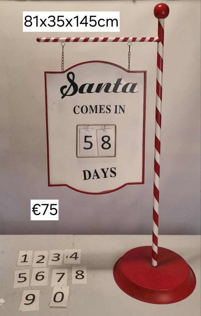 Kerst Aftelbord - Santa komt eraan!, Huis en Inrichting, Woonaccessoires | Overige, Nieuw, Ophalen of Verzenden
