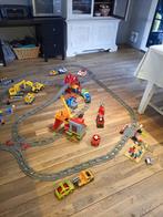 Duplo Treinbaan + Bouwplaats met Voertuigen, Kinderen en Baby's, Speelgoed | Duplo en Lego, Ophalen of Verzenden, Gebruikt, Complete set