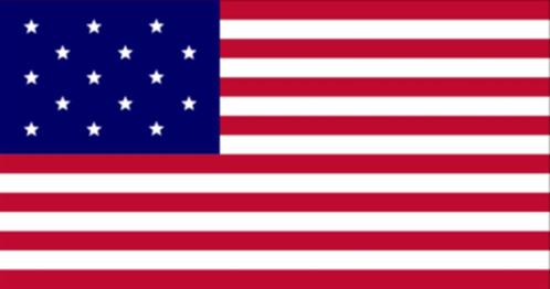 Amerikaanse vlag 15 sterren (1795-1818, Diversen, Vlaggen en Wimpels, Nieuw, Ophalen of Verzenden
