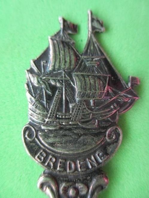 (F9660)  Bredene zeilschip suikerschep, Verzamelen, Porselein, Kristal en Bestek, Gebruikt, Bestek, Ophalen of Verzenden