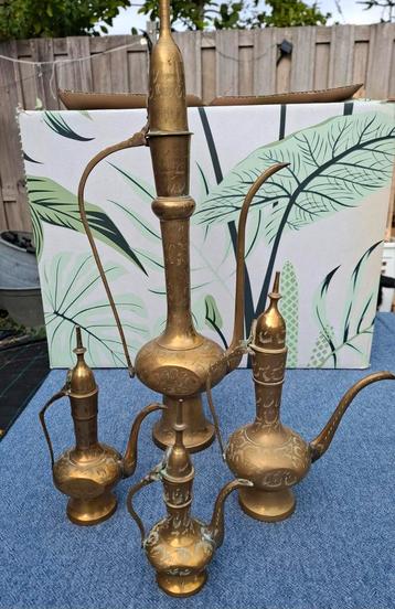 Vintage Bronzen Waterkannen Set beschikbaar voor biedingen