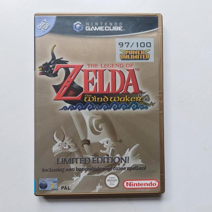 Zelda Wind Waker Limited Edition Gamecube, Spelcomputers en Games, Games | Nintendo GameCube, Zo goed als nieuw, Avontuur en Actie