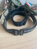 Idogear tactical airsoft belt met pouches en patches, Ophalen, Zo goed als nieuw
