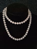 Lange rozenkwarts ketting, Ophalen of Verzenden, Gebruikt, Roze, Steen of Mineraal