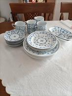 Blauw Saks Servies, Ophalen