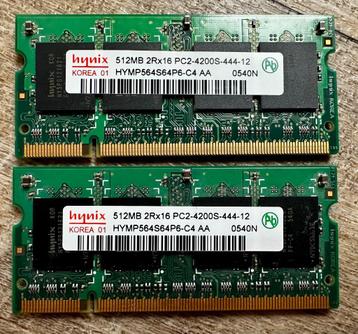 Hynix 512mb 2Rx16 Ram Memory PC2-4200S-444-12 beschikbaar voor biedingen