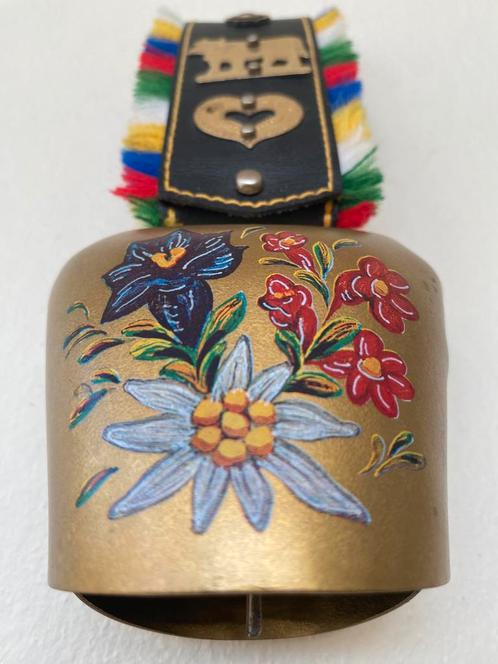 Zwitserse koebel - Lederen franjeband!, Antiek en Kunst, Curiosa en Brocante, Ophalen of Verzenden