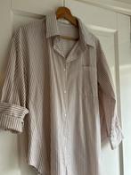 Gestreept overhemd - beige/wit - maat M/L, Kleding | Dames, Blouses en Tunieken, Ophalen of Verzenden, Zo goed als nieuw, Maat 38/40 (M)