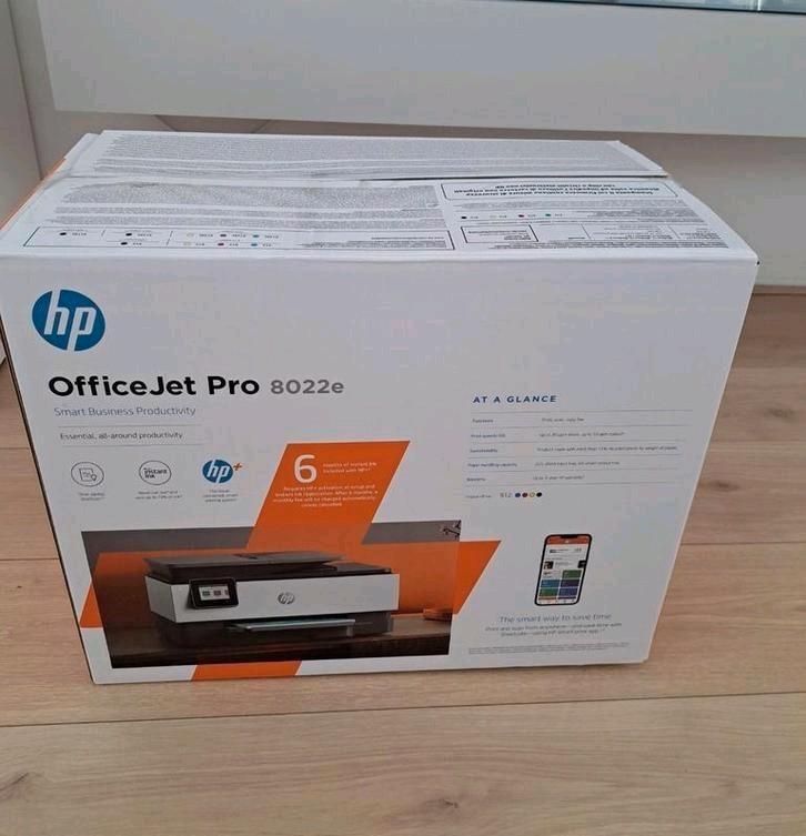 HP office jet pro 8022e  printer NIEUW in doos!, Computers en Software, Printers, Nieuw, Scannen, Draadloos, Ophalen of Verzenden